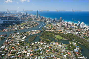 Aerial Photo Broadbeach Waters QLD Aerial Photography