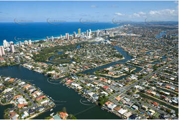 Aerial Photo Broadbeach Waters QLD Aerial Photography