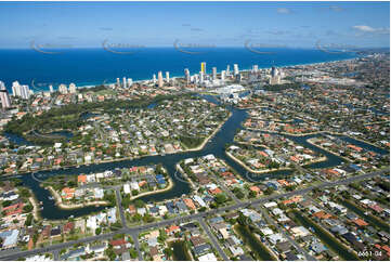 Aerial Photo Broadbeach Waters QLD Aerial Photography