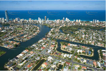 Aerial Photo Broadbeach Waters QLD Aerial Photography