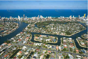 Aerial Photo Broadbeach Waters QLD Aerial Photography