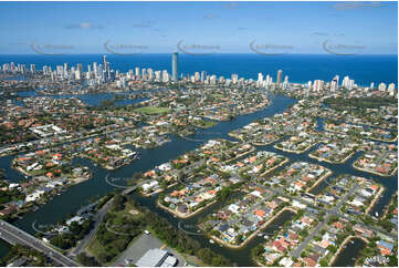 Aerial Photo Broadbeach Waters QLD Aerial Photography