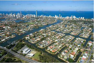 Aerial Photo Broadbeach Waters QLD Aerial Photography