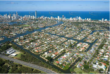 Aerial Photo Broadbeach Waters QLD Aerial Photography