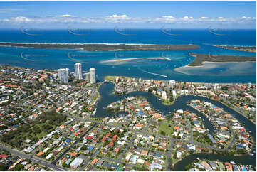 Aerial Photo Biggera Waters QLD Aerial Photography