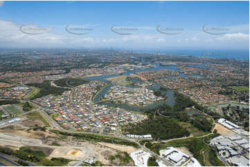 Aerial Photo Varsity Lakes QLD Aerial Photography