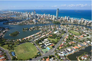 Aerial Photo Isle of Capri QLD Aerial Photography