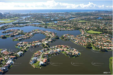 Aerial Photo Clear Island Waters QLD Aerial Photography