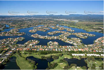 Aerial Photo Clear Island Waters QLD Aerial Photography