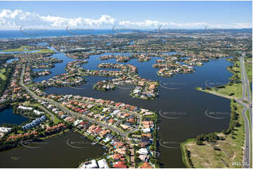 Aerial Photo Clear Island Waters QLD Aerial Photography