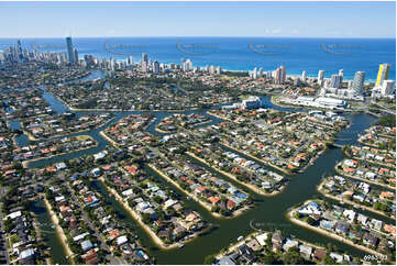 Aerial Photo Broadbeach Waters QLD Aerial Photography