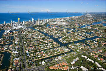 Aerial Photo Broadbeach Waters QLD Aerial Photography