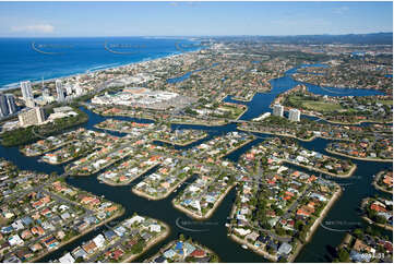 Aerial Photo Broadbeach Waters QLD Aerial Photography