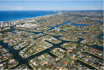 Aerial Photo Broadbeach Waters QLD Aerial Photography