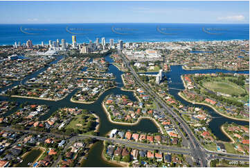 Aerial Photo Broadbeach Waters QLD Aerial Photography