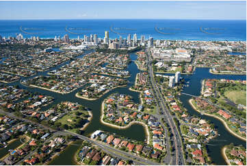 Aerial Photo Broadbeach Waters QLD Aerial Photography