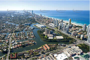 Aerial Photo Broadbeach Waters QLD Aerial Photography