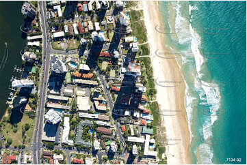 Vertical Aerial Photo Surfers Paradise QLD Aerial Photography