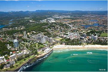 Aerial Photo Burleigh Heads QLD Aerial Photography