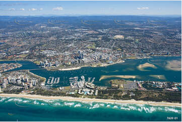 Aerial Photo The Spit QLD Aerial Photography