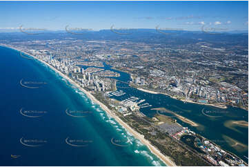 Aerial Photo The Spit QLD Aerial Photography