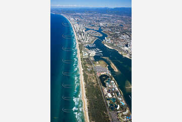 Aerial Photo The Spit QLD Aerial Photography