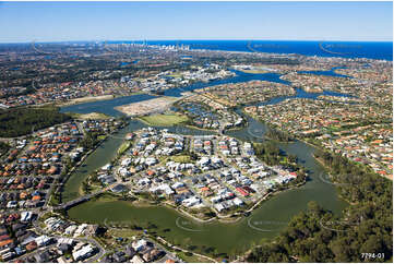 Aerial Photo Varsity Lakes QLD Aerial Photography