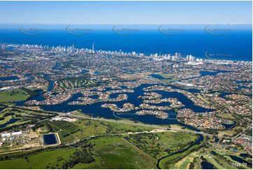 Aerial Photo Clear Island Waters QLD Aerial Photography