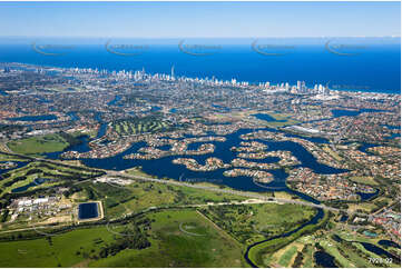 Aerial Photo Clear Island Waters QLD Aerial Photography