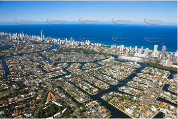 Aerial Photo Broadbeach Waters QLD Aerial Photography