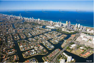 Aerial Photo Broadbeach Waters QLD Aerial Photography