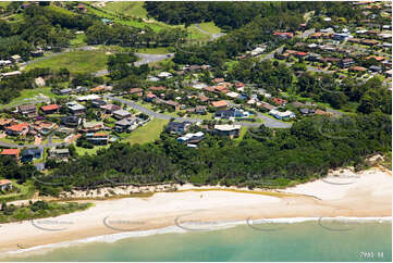 Aerial Photo Sapphire Beach NSW Aerial Photography