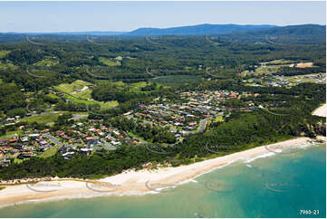 Aerial Photo Sapphire Beach NSW Aerial Photography