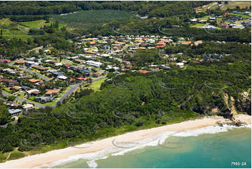 Aerial Photo Sapphire Beach NSW Aerial Photography