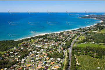 Aerial Photo Sapphire Beach NSW Aerial Photography