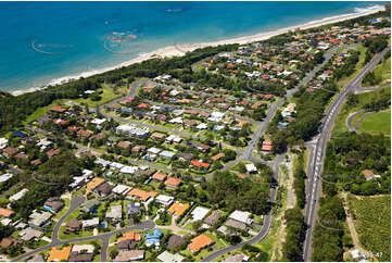 Aerial Photo Sapphire Beach NSW Aerial Photography