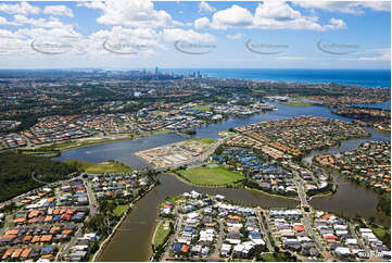 Aerial Photo Varsity Lakes QLD Aerial Photography