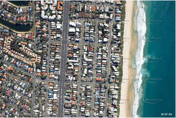 Vertical Aerial Photo Mermaid Beach QLD Aerial Photography