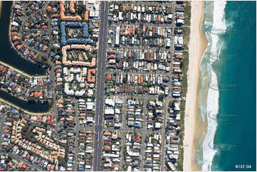 Vertical Aerial Photo Mermaid Beach QLD Aerial Photography