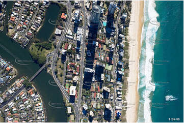 Vertical Aerial Photo Surfers Paradise QLD Aerial Photography