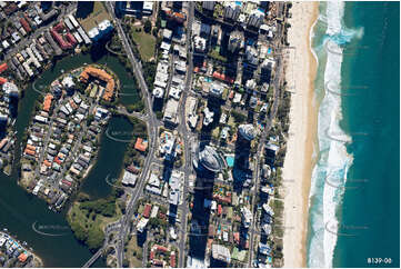 Vertical Aerial Photo Surfers Paradise QLD Aerial Photography