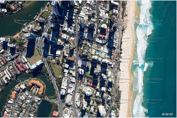 Vertical Aerial Photo Surfers Paradise QLD Aerial Photography