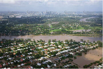 Aerial Photo Brisbane Flood QLD Aerial Photography