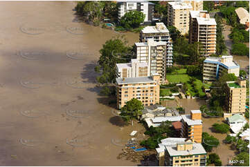 Aerial Photo Brisbane Flood QLD Aerial Photography