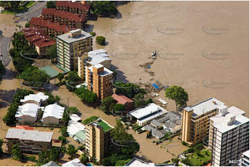 Aerial Photo Brisbane Flood QLD Aerial Photography