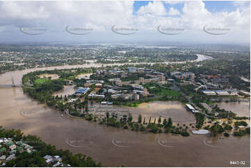 Aerial Photo Brisbane Flood QLD Aerial Photography