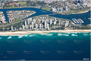 Aerial Photo Main Beach QLD Aerial Photography