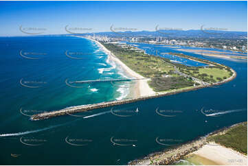 Wave Break Island Gold Coast Broadwater QLD Aerial Photography