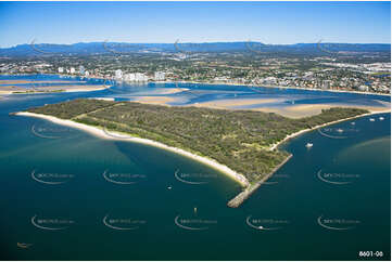 Wave Break Island Gold Coast Broadwater QLD Aerial Photography