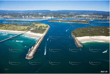 Wave Break Island Gold Coast Broadwater QLD Aerial Photography